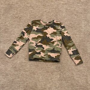 Women's Camouflage V-Neck Sweater